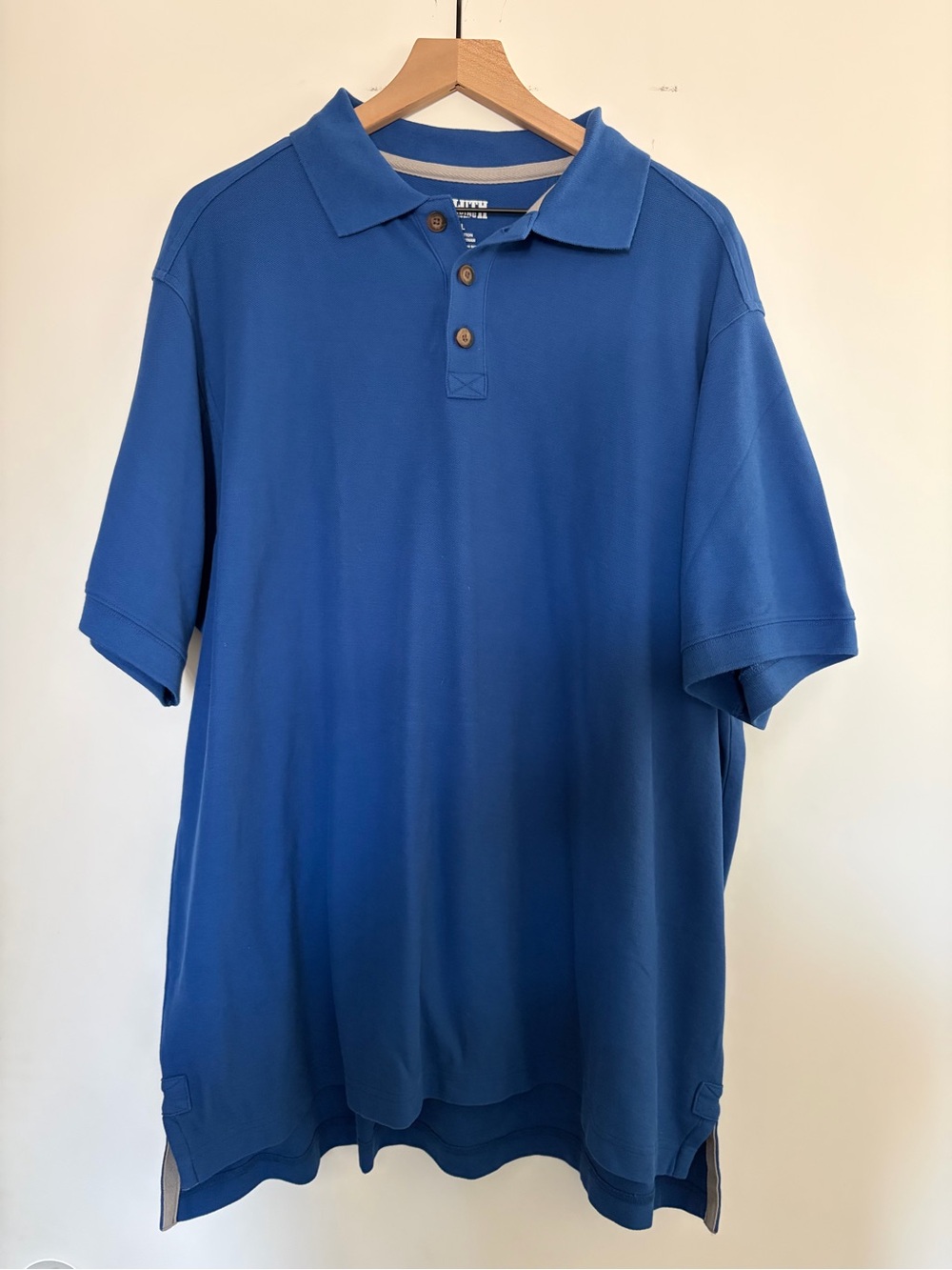Duluth Trading Co Blue Short-Sleeve Polo